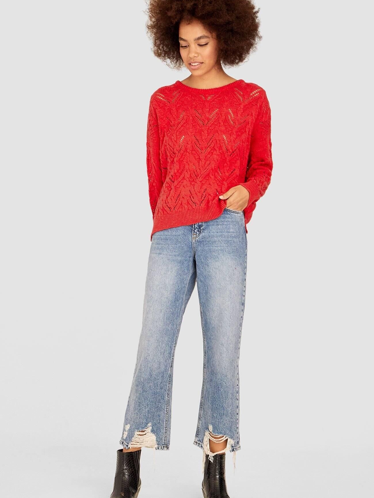 

Джемпер Stradivarius 5067/270/100-ACVF S Красный