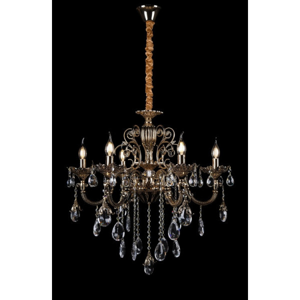 

Люстра свеча L77584HQ/6 (FGDBK) Handmade (YE-L77584HQ/6-FGD+BK)