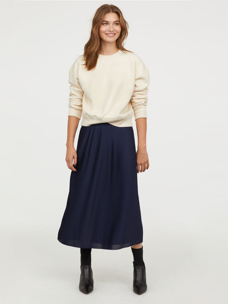 

Юбка H&M 7191118-AAQJ 36 Темно-синяя