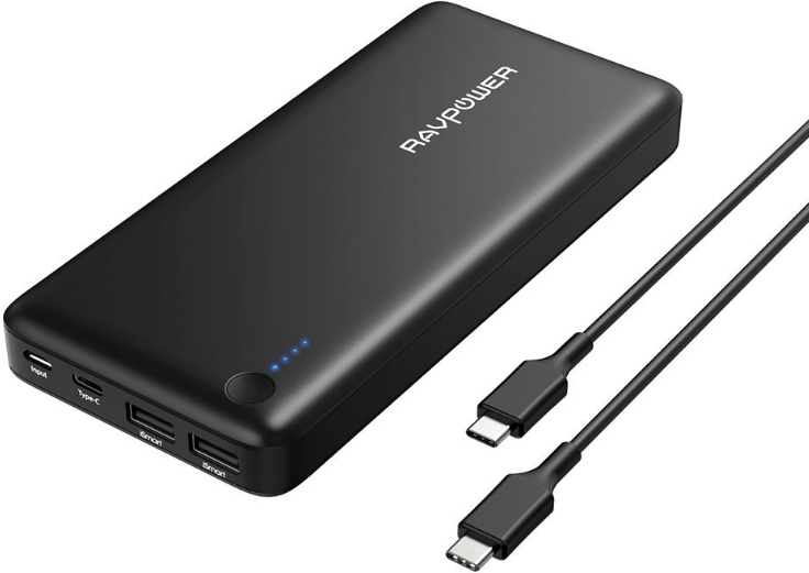 

Внешний аккумулятор RavPower USB C Power Bank 26800mAh 30W for Laptops, MacBook Black (RP-PB058)