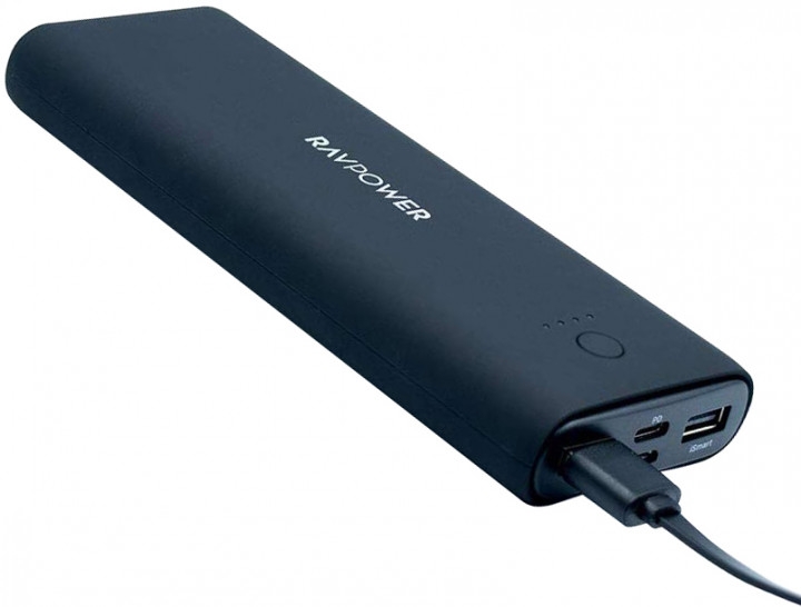 

Внешний аккумулятор RavPower 20100mAh PD+QC 30W 3-Port Power Bank Black (RP-PB191)