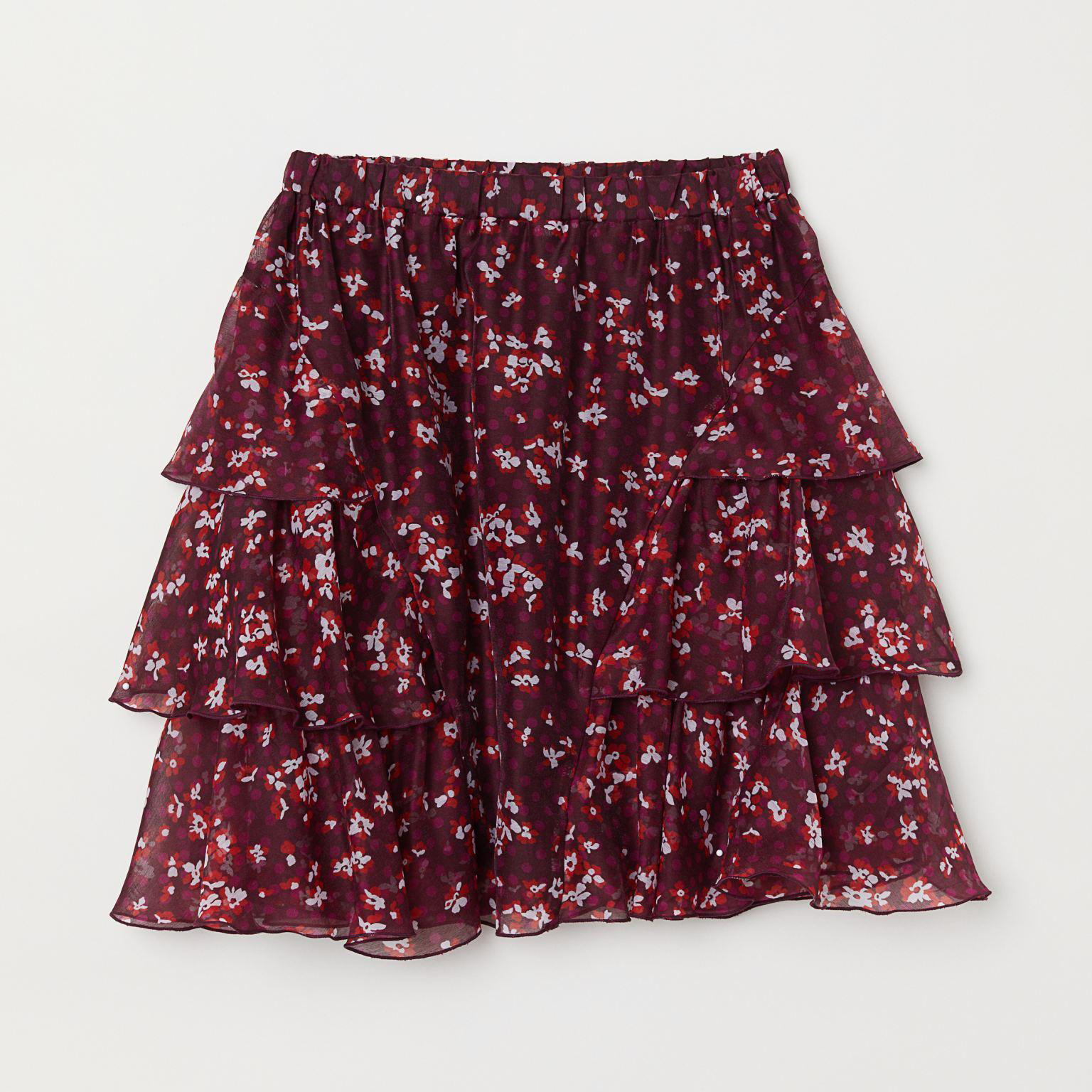 

Юбка H&M 6701698-AEMT 38 Сливовая