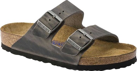 

Женские шлепанцы Birkenstock Arizona Soft Footbed Oil Leather Sandal Iron Oiled Leather 40