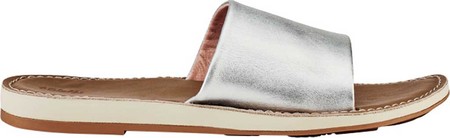 

Женские шлепанцы OluKai Nohie 'Olu Slide Silver/Tan Leather 36