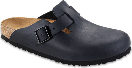 

Женские шлепанцы Birkenstock Boston Oiled Leather Black 43
