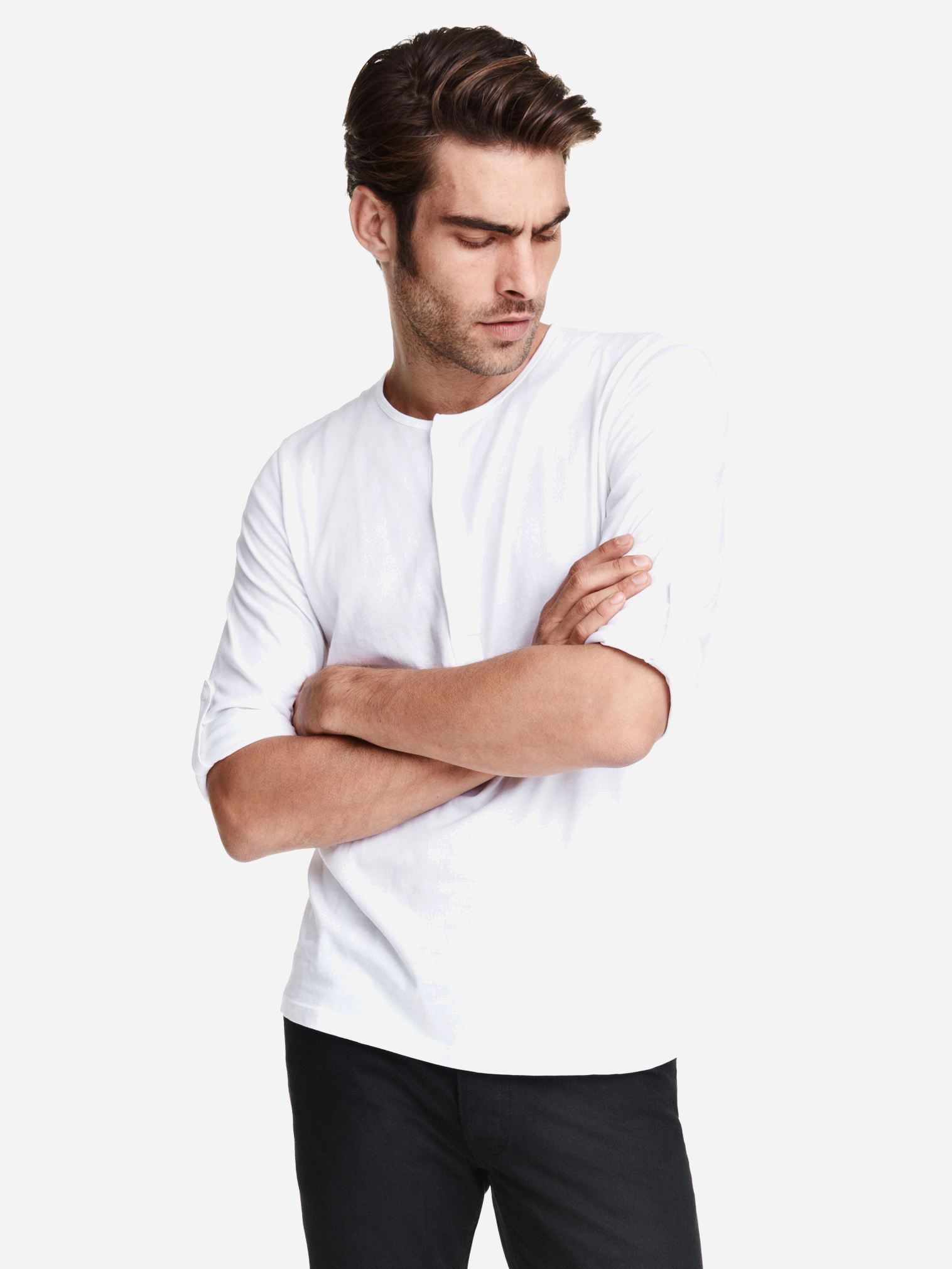 

Лонгслив H&M 60250820 L Белый