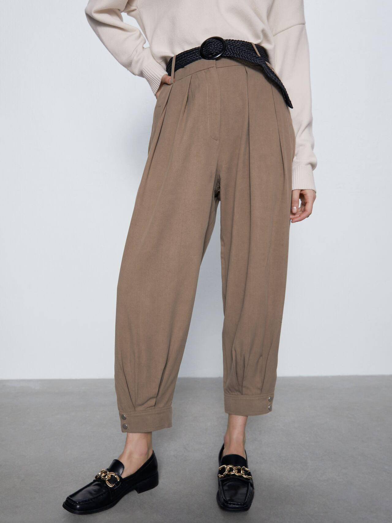 

Брюки Zara 1608/035/704-ACTQ XL Бежевые