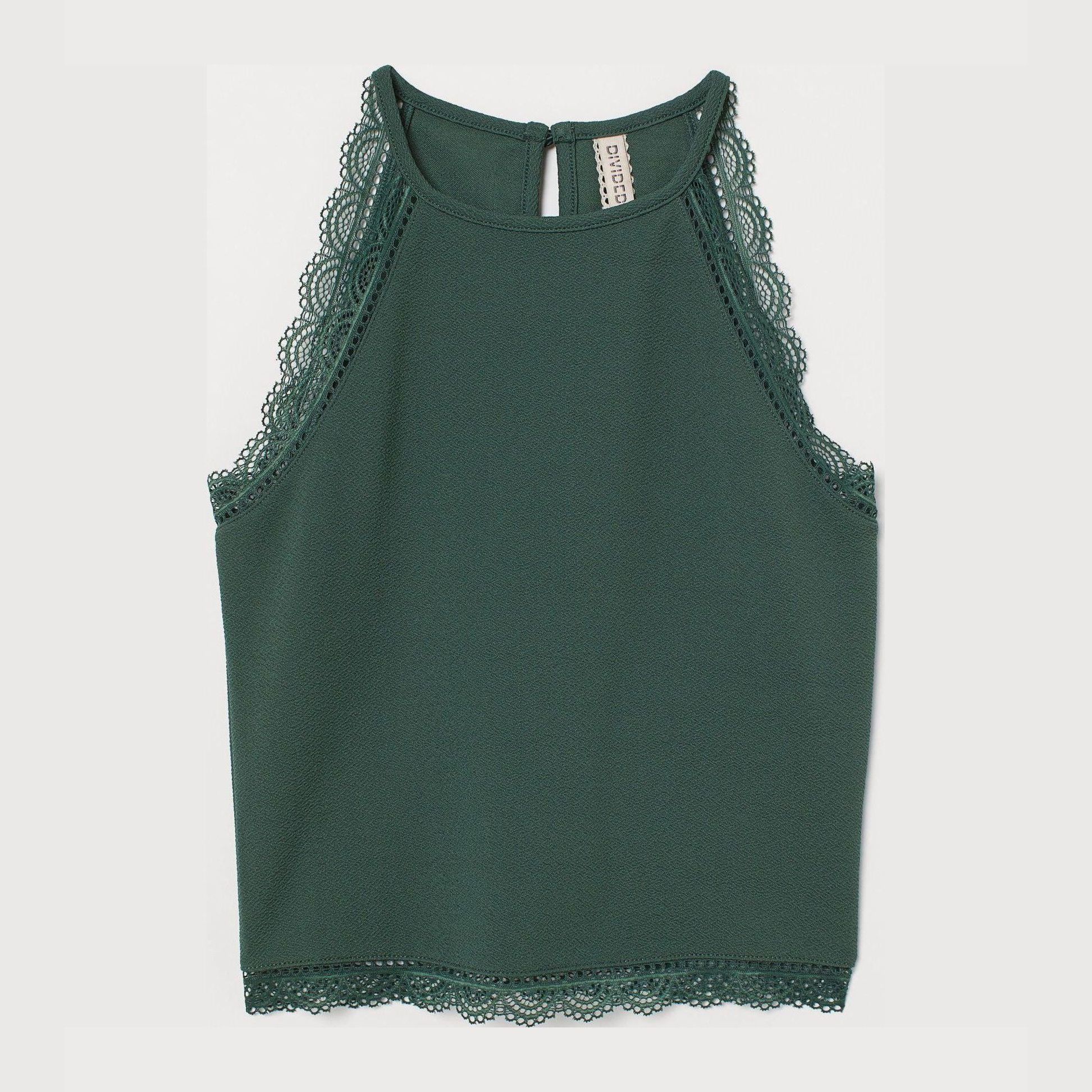 

Топ H&M 7569441-ACUW S Зеленый