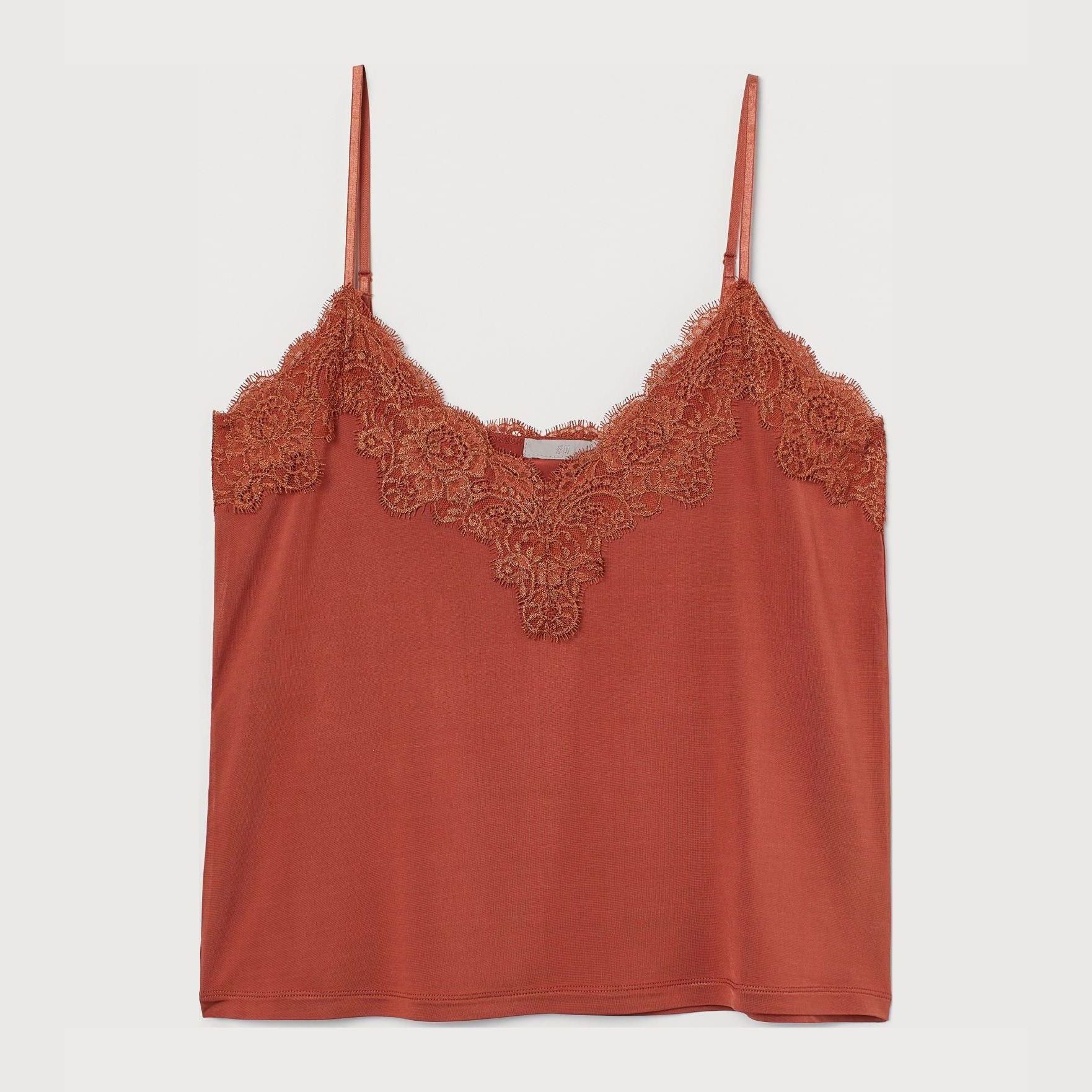 

Топ H&M 7961371-ACVB L Кирпичный