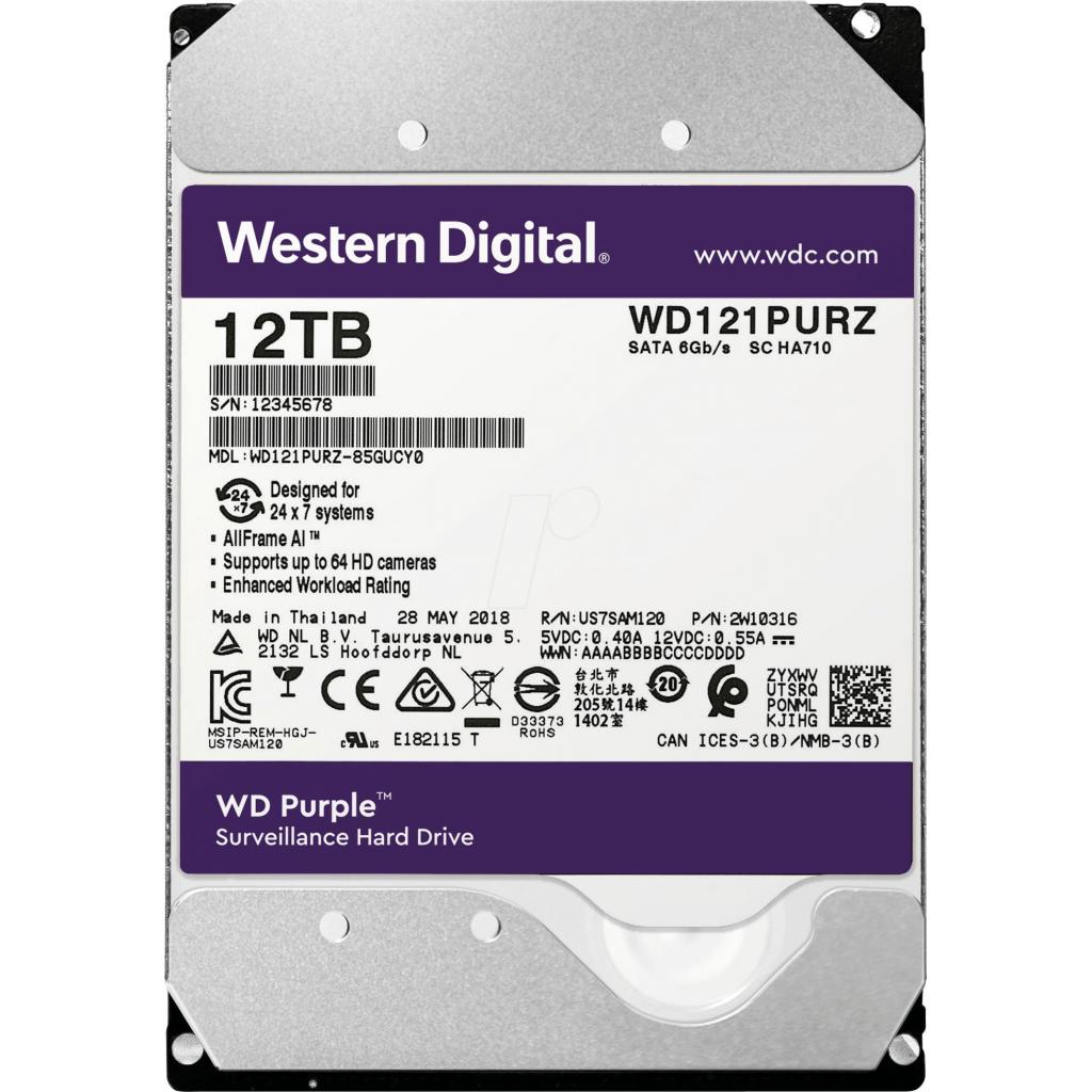 

Жорсткий диск 3.5" 12TB Western Digital (WD121PURZ)