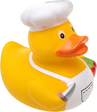 

Игрушка для ванной "Утка Повар", в фартуке - Funny Ducks (20-639472)
