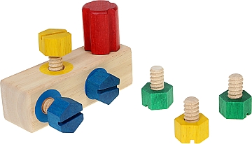 

Игровой набор Manipulatives "Блок с винтами" - Guidecraft (20-736068)