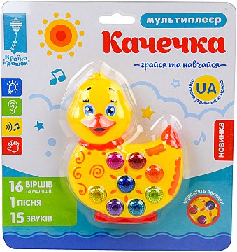 

Развивающая музыкальная игрушка "Уточка" - Країна Іграшок (20-838092)
