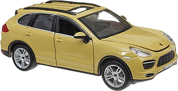 

Автомодель PORSCHE CAYENNE TURBO 1:24, Желтая - Bburago (20-236915)