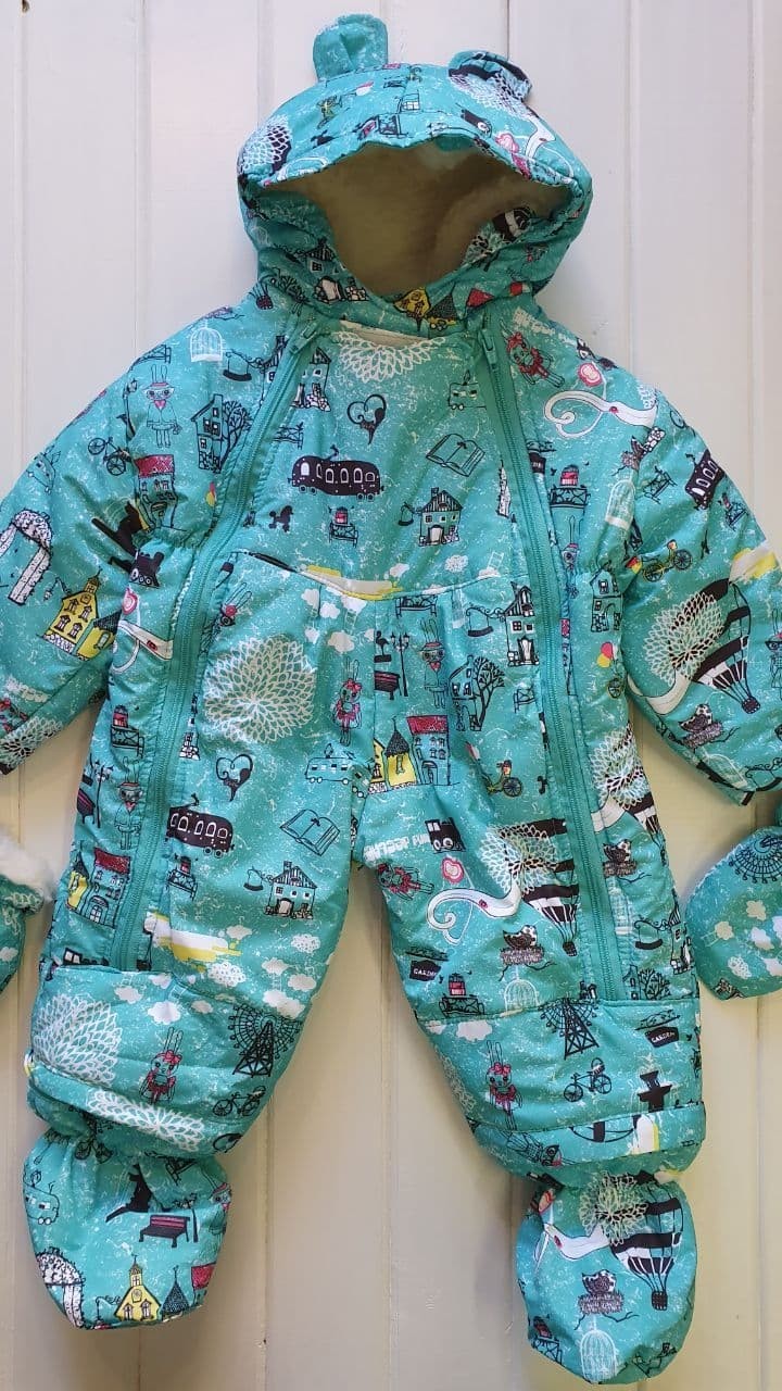 

Детский зимний комбинезон-трансформер для девочки на рост 55-72 см (0-12 мес) 8027 (12)