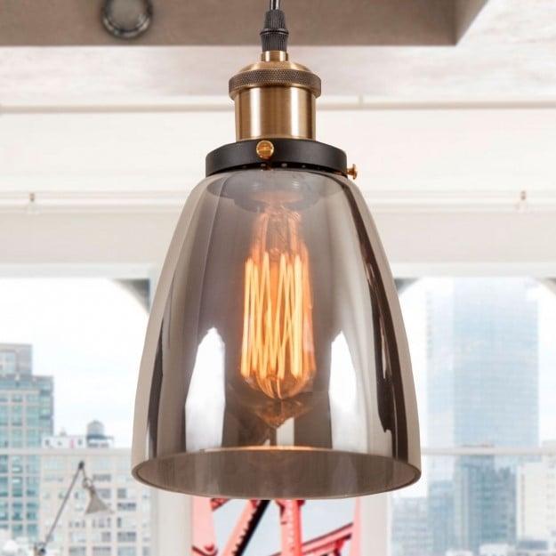 

Подвес потолочный loft smoky grey d14 H16см