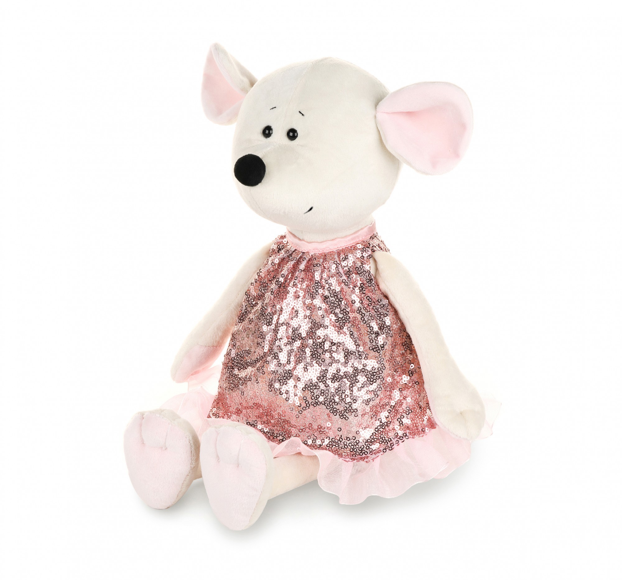 

Мышка Шайни MAXI TOYS в блестящем платье, 21 см (MT-MRT021918-21)
