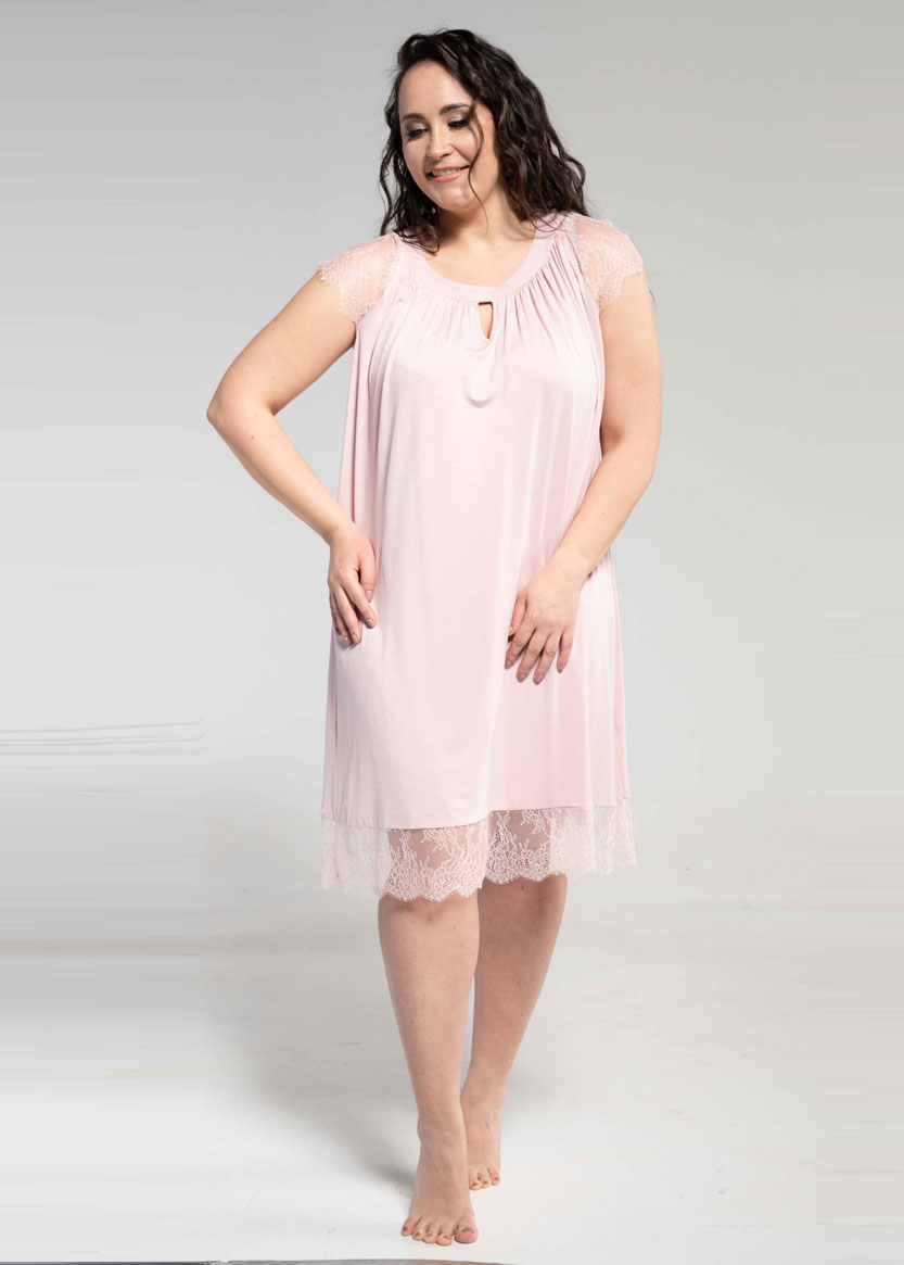 

Женская сорочка из вискозы Shato 1833 XXXL Пудра
