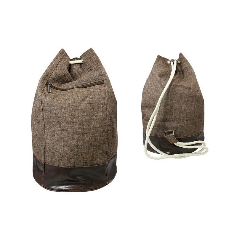 

Рюкзак-мешок из ткани PTW-631 BROWN коричневый