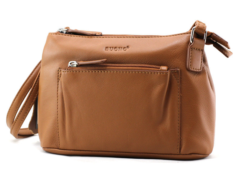 

Женская кожаная сумка cross-body Buono (08-10977 cognac) коричневый