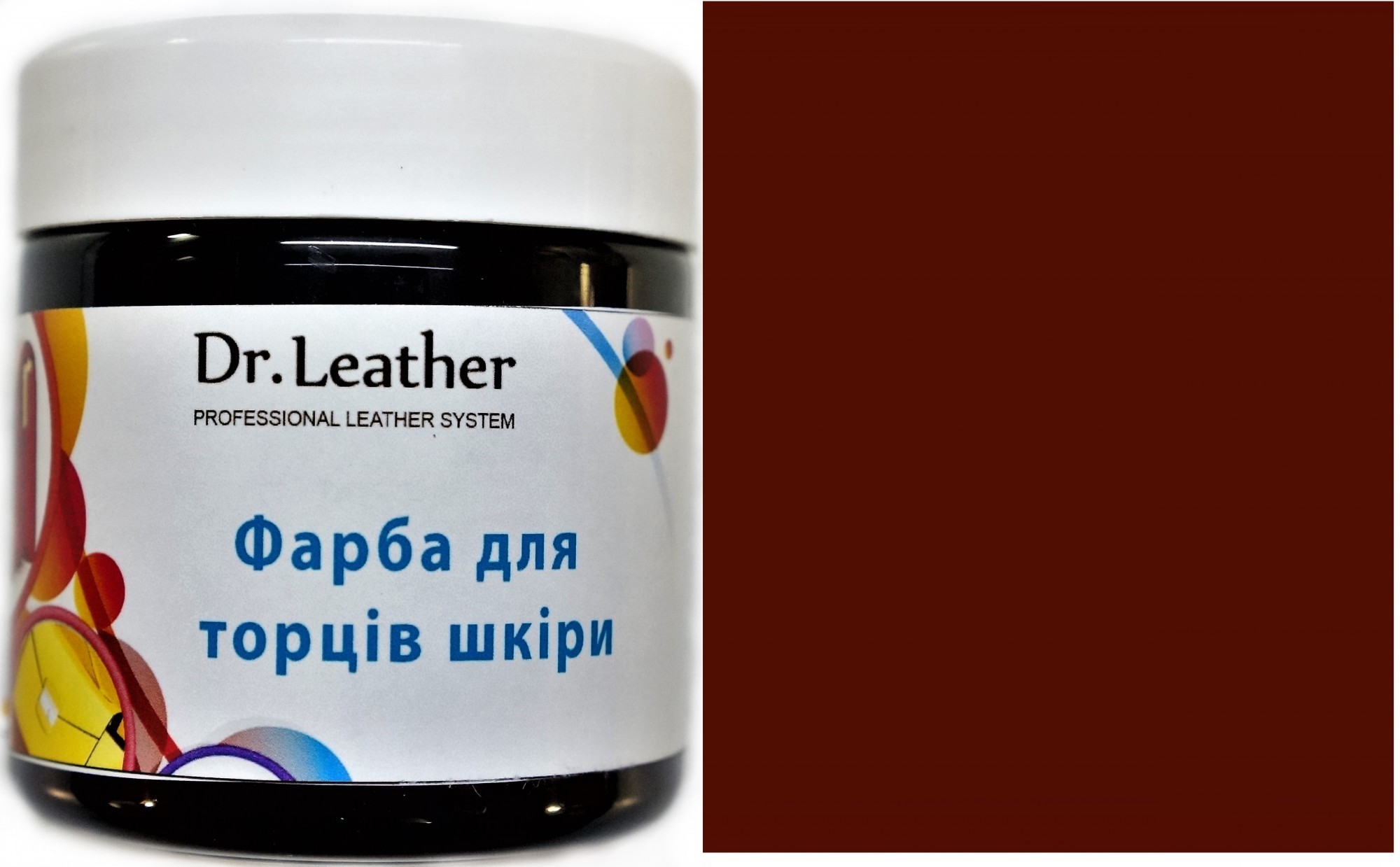 

Краска для уреза кожи DrLeather Touch Up Pigment 150мл Красно коричневый