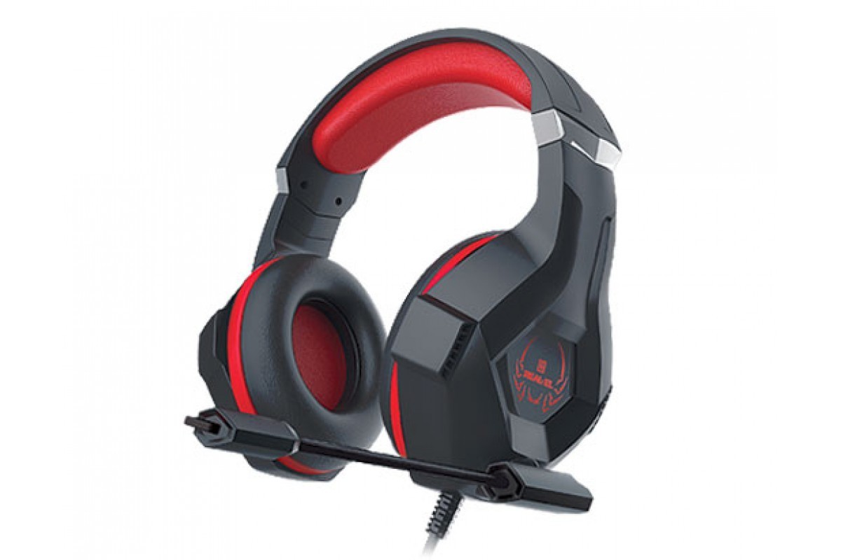 

Наушники игровые REAL-EL GDX-7575 c микрофоном чёрный + красный