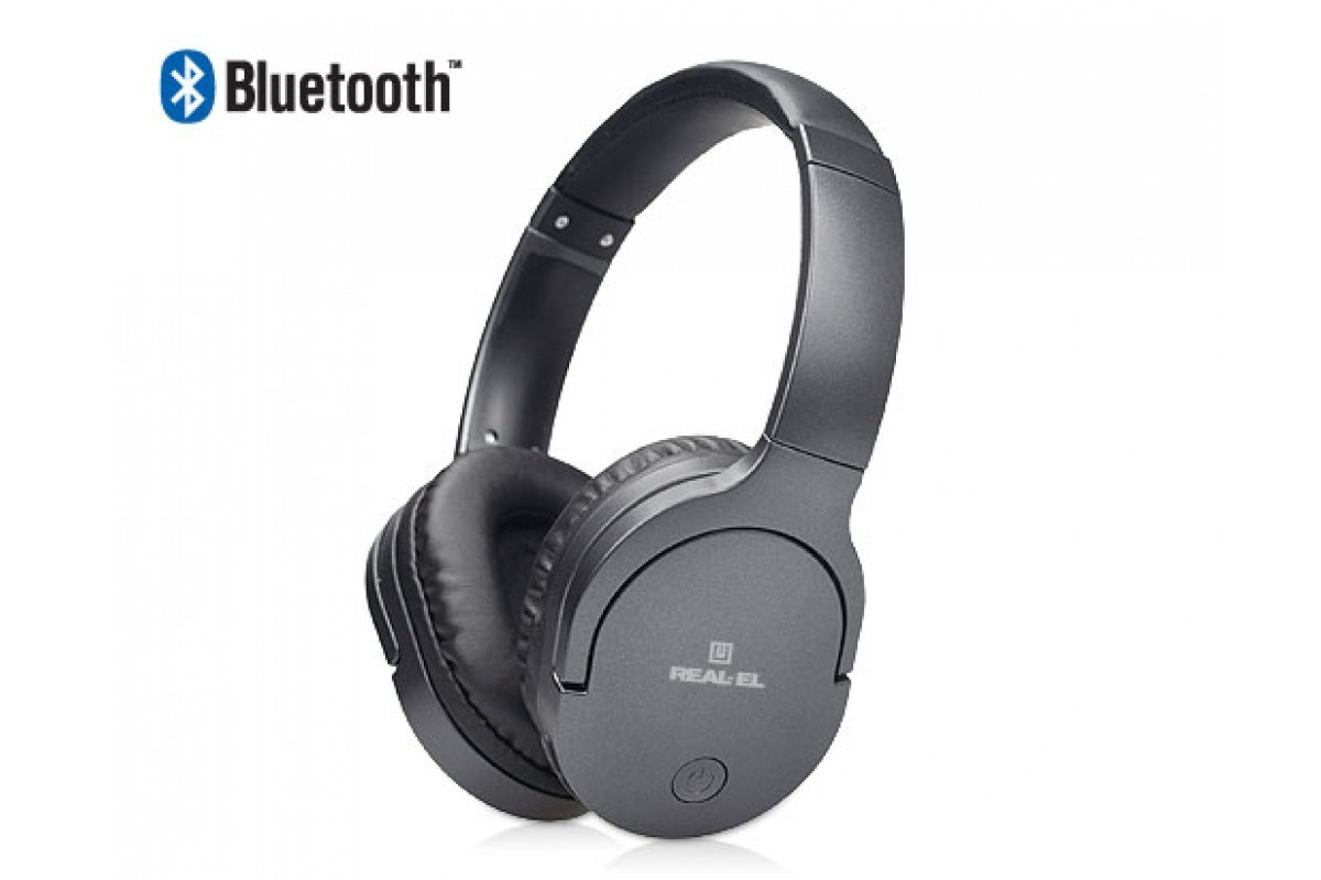 

Наушники беспроводные REAL-EL GD-855 Bluetooth 4.2 с микрофоном чёрные