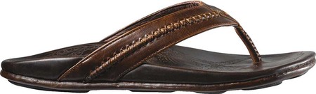 

Мужские вьетнамки, сланцы OluKai Mea Ola Flip Flop Dark Java/Dark Java 41