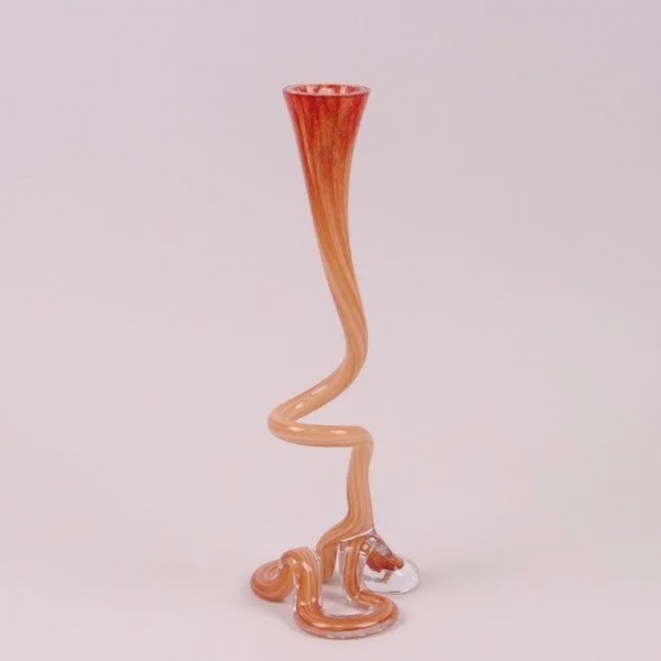 

Ваза стеклянная фигурная Flora коричневая 40 см. 8187