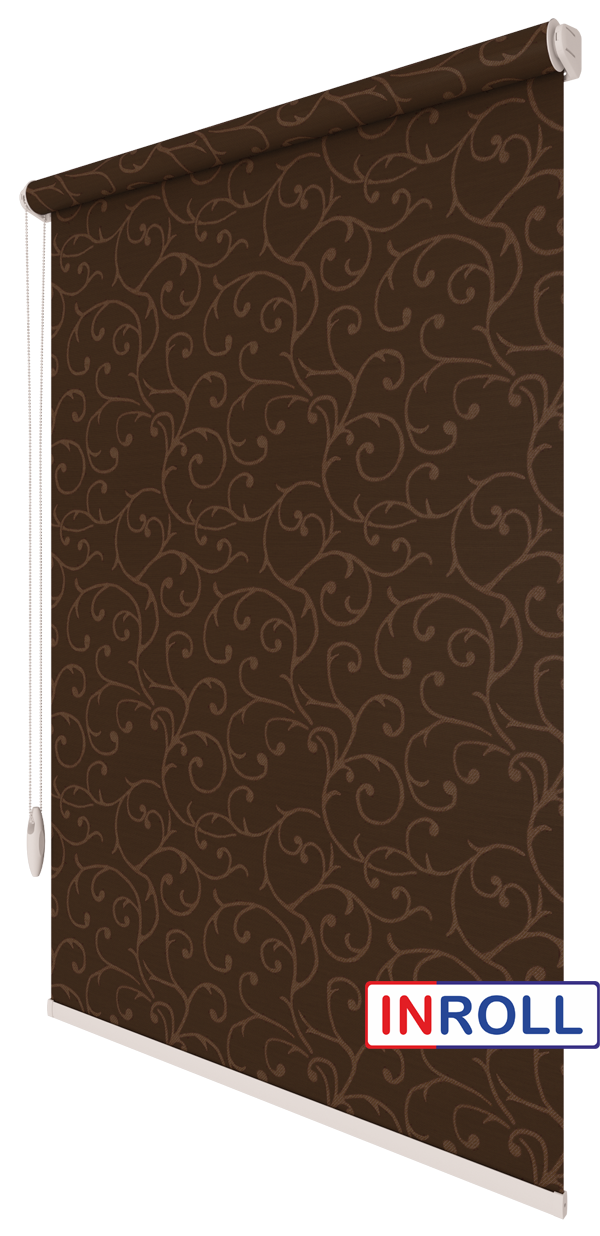 

Ролета тканевая INROLL Есо-Standart 195х165 см Akant Венге 2261