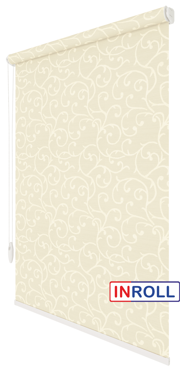 

Ролета тканевая INROLL Есо-Standart 95х165 см Akant Молочный 2236