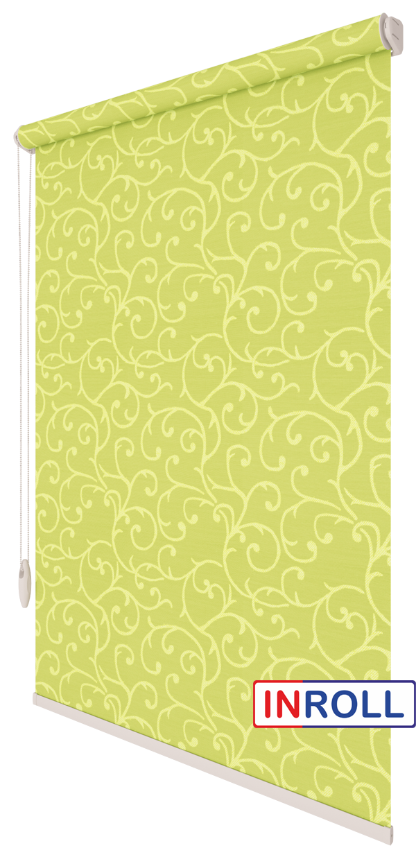 

Ролета тканевая INROLL Есо-Standart 145х165 см Akant Салатовый 2257
