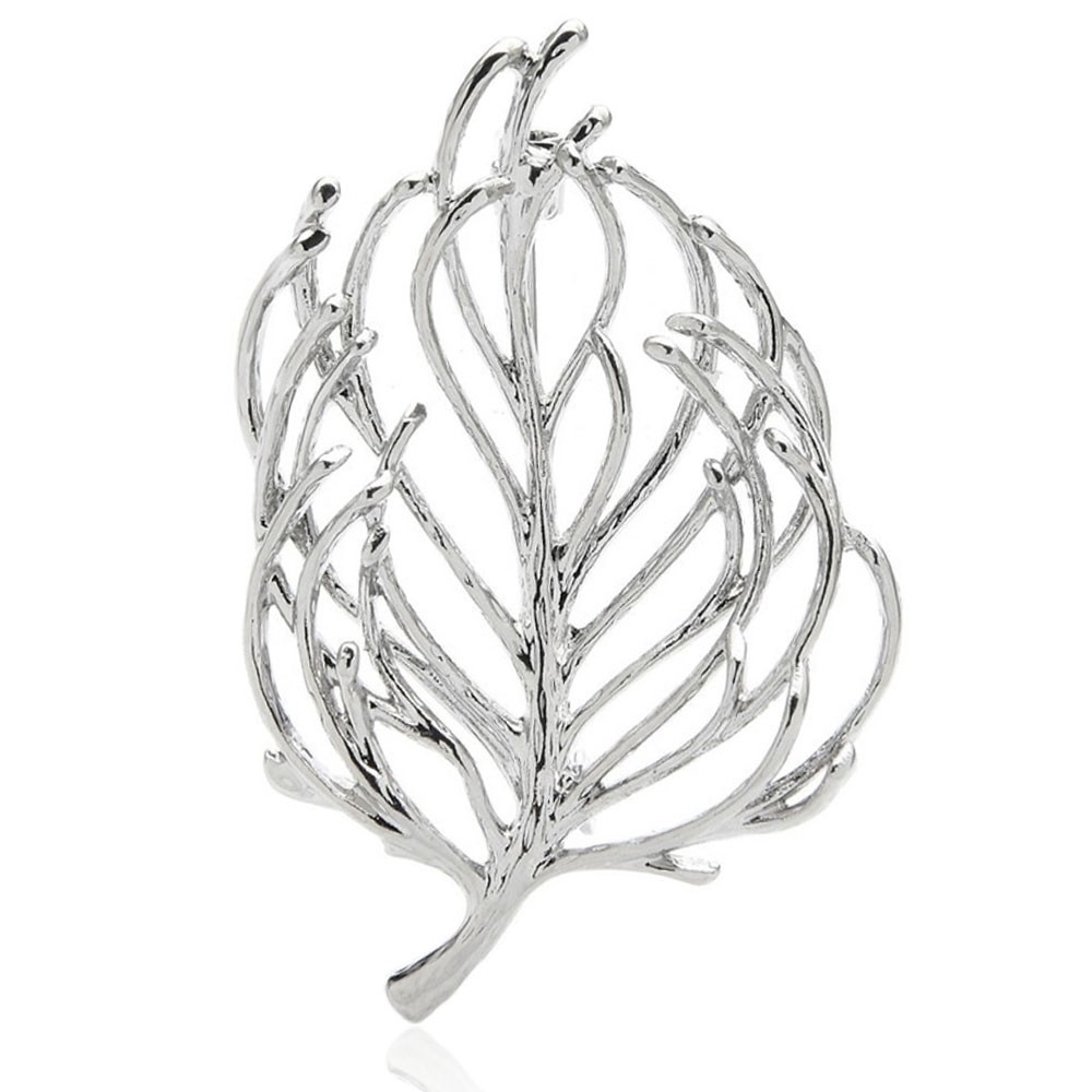

Брошь унисекс BROCHE бижутерия Растения Куст серебристая BRBF111994