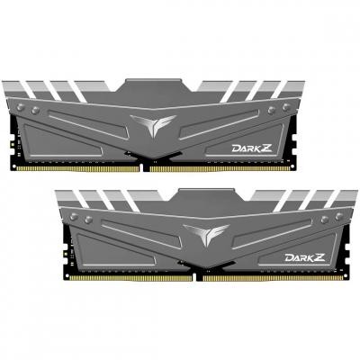 

Модуль памяти для компьютера DDR4 16GB (2x8GB) 3600 MHz T-Force Dark Z Gray Team (TDZGD416G3600HC18JDC01)