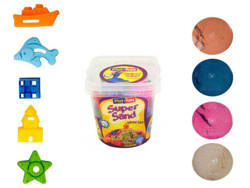 

Кинетический песок Super Sand с формочками Play Toys PT 4362 (TC114929)