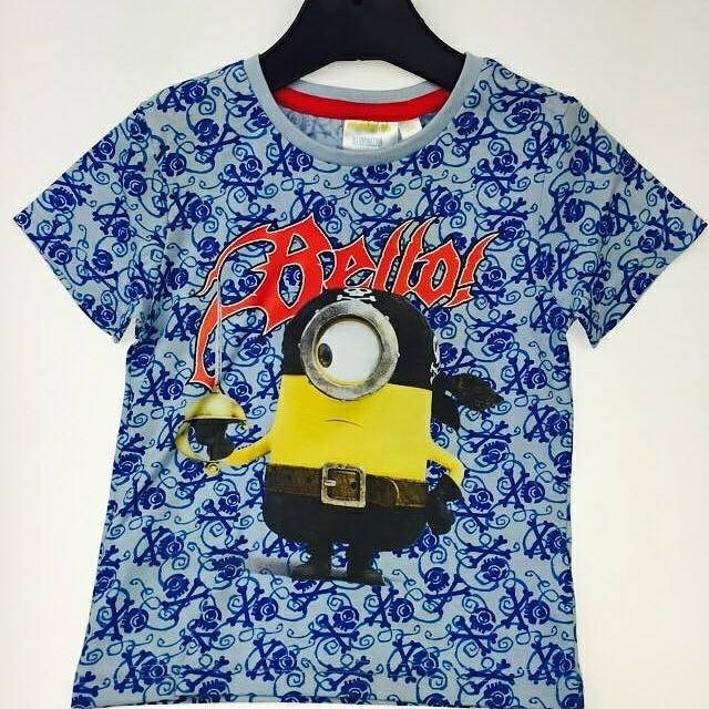 

Футболка Minions 128 cм Миньон Пират