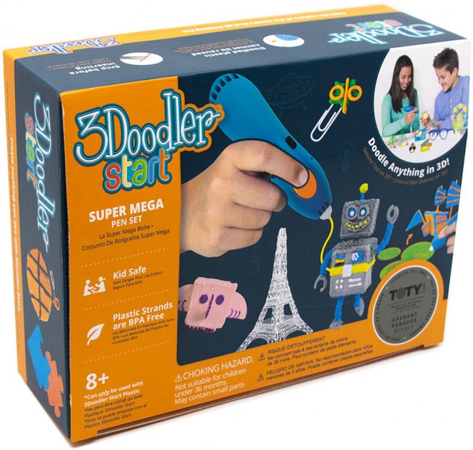 

Беспроводная Детская 3D-ручка 3Doodler Start 2 3Дудлер Старт Essentials 3D Pen Set / 3D-ручка(3Doodler Start 2)