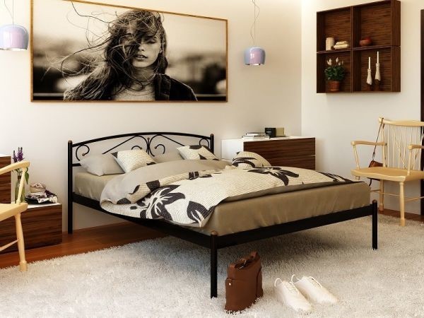 

Кровать металлическая Verona-1 200х160 см Черный