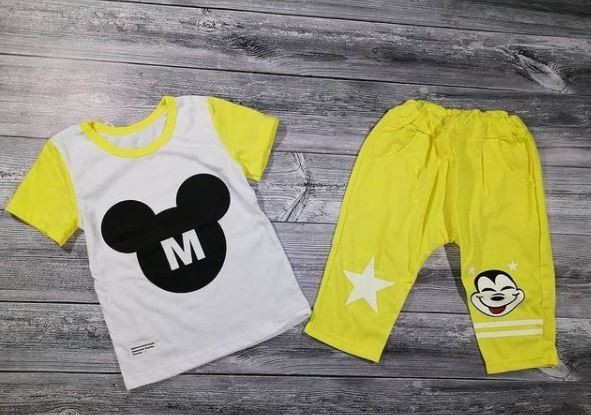

Костюм Шорты + футболка Микки М 116 см желтый