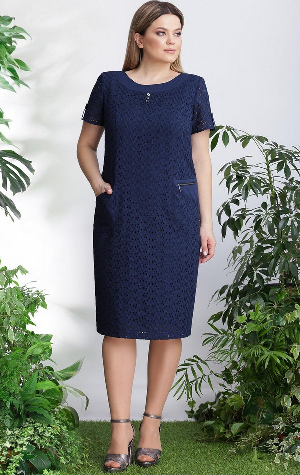 

Платье Lenata 12888 50 темно-синий