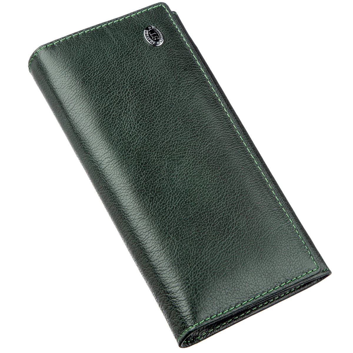 

Женский кожаный кошелек ST Leather 17х9 см Зеленый 000153909