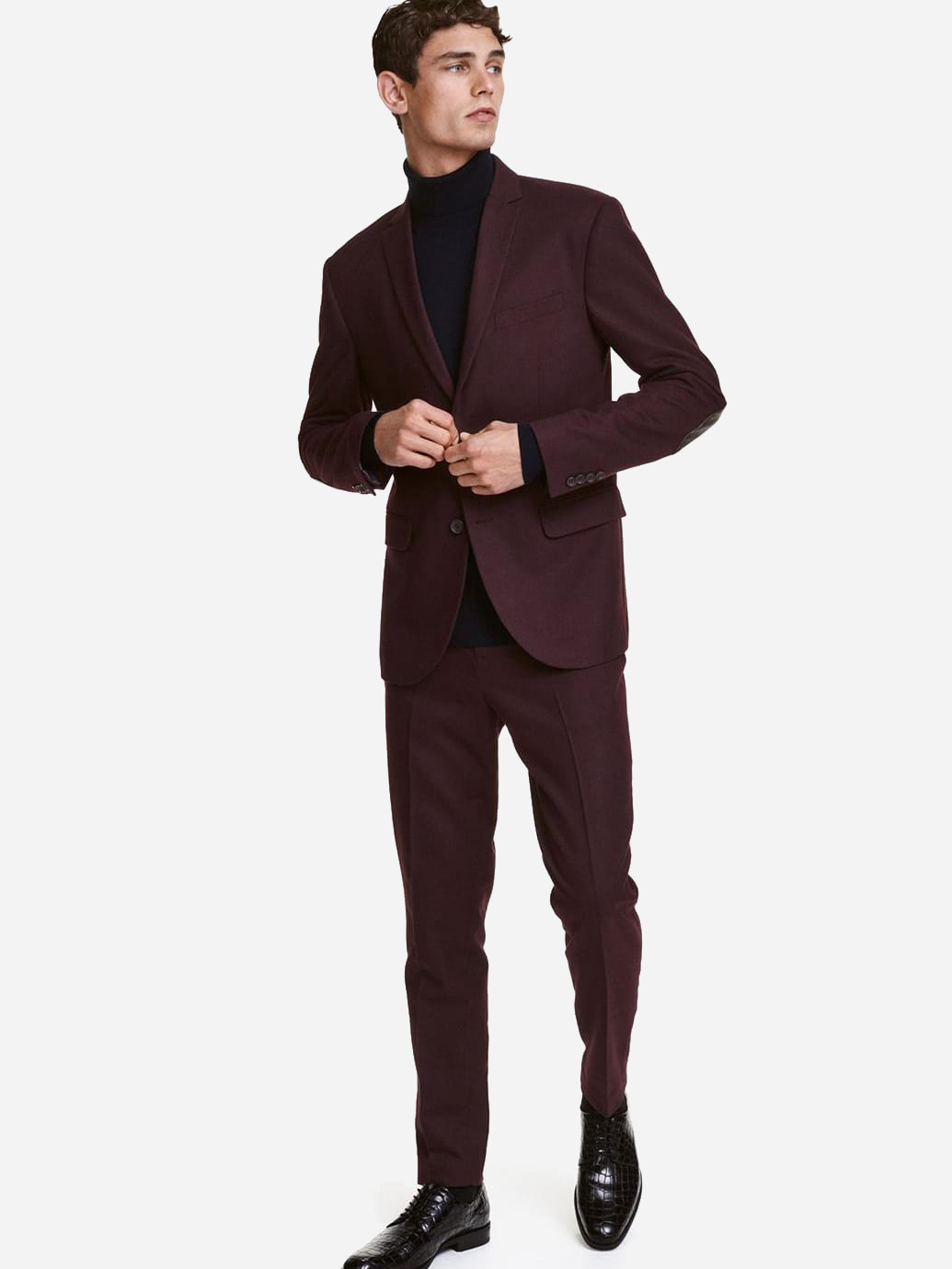 

Брюки H&M 386264003a69 W46 Бордовые