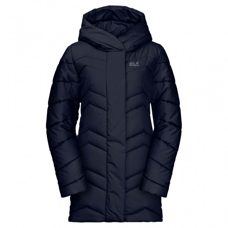 

Пуховик синтетический женский Jack Wolfskin синий 1204941-1910 (XL)