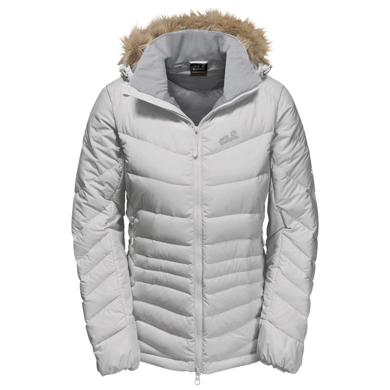 

Пуховик женский Jack Wolfskin серый 1202901-4650 (M)
