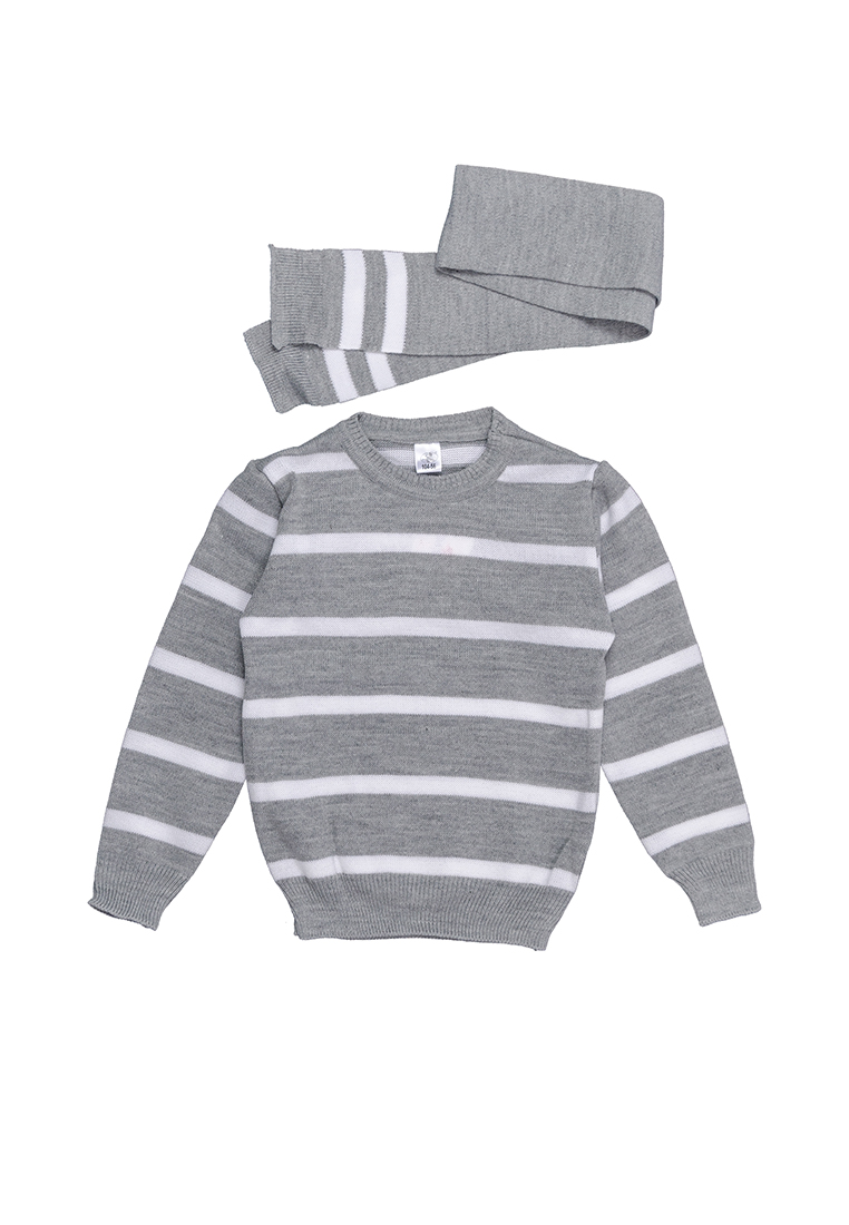 

Комплект шарф джемпер Mari-Knit 1258 р60 110см серый 33450