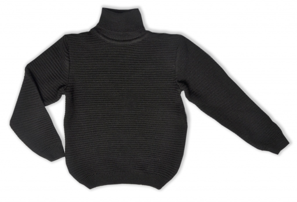 

Теплая вязаная водолазка Mari-Knit 0787 р72 140см черный 37052