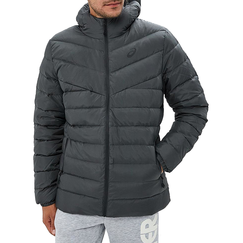 

Куртка мужская Asics Down Hooded Jacket серая 2031A398-020 (M)