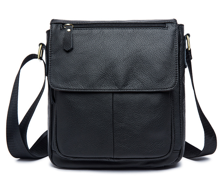 

Мужская кожаная сумка Buffalo Bags 28х22х6 см Черный 000153324