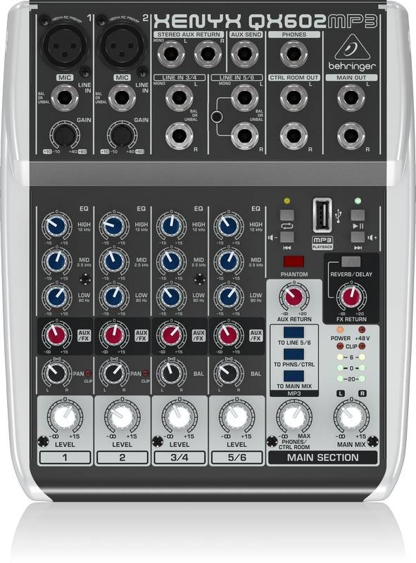 

Пассивный микшерный пульт BEHRINGER XENYXQX602MP3 80784