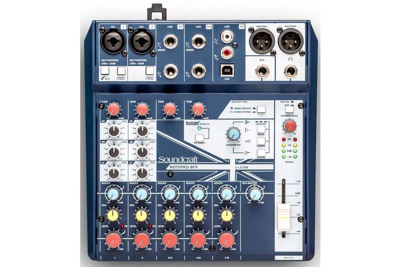 

Пассивный микшерный пульт SOUNDCRAFT Notepad-8FX 86419